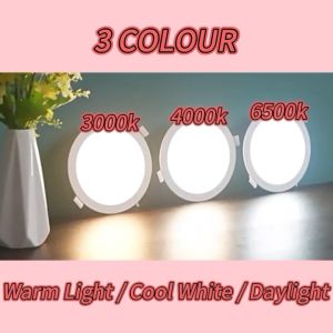 [SIRIM] Ginic® LED Downlight | 4"/6"/8" | 12W/18W/24W | 6500K/4000K/3000K | Recessed downlight led ceiling light LED Down light Ceiling Light 天花板灯 lampu siling