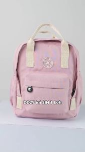 HYTRIX X HYENA  [DD27] -  Colour Pop Backpack Water reppelent - Ransel 2in1 Mini Tas Fashion Korea Stylish