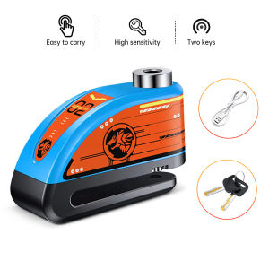 Elecpow Bicycle Motorcycle Burglar Alarm Disc Brake Lock 120dB Rechargeable Waterproof Bike Scooter  Anti Theft Alarm