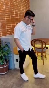 Baju koko pria lengan pendek bordir Jasuke terkini Kekinian