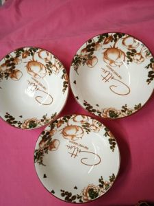 Tô loe gốm sứ hoa văn Cotton 4D - ĐK 18CM (CỠ 7)