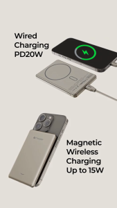 [SG Store] Mazer MagAir19 5000mAh 15W Ultra Thin Magnetic Wireless Power Bank Fast Charging 20W For I-Phone in 4 colors