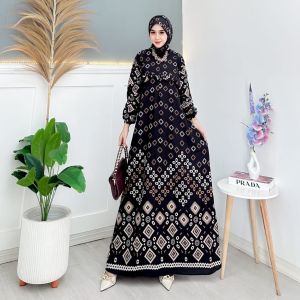 GAMIS TERBARU SET HIJAB segi EMPAT rayon zahra