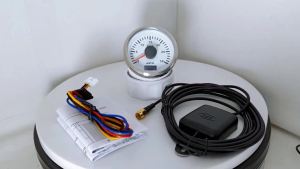 ELING 52mm (2) GPS Speedometer 30 60 80 120 200 KM/H Odometer with GPS Antenna 7 Colors Backlight for Car Marine Boat
