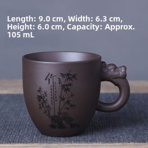 Simple Purple Clay Tea Cup