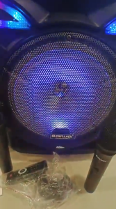 Portable Speaker Aiwa 12 Inch Isi 2Mic LVI  pegang pegang