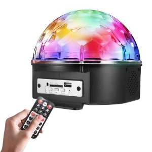 🔥MY Stock🔥 Bluetooth Lampu Disco Projector Light With Speaker Disco light with Music Led Night Light For Party Bar Room