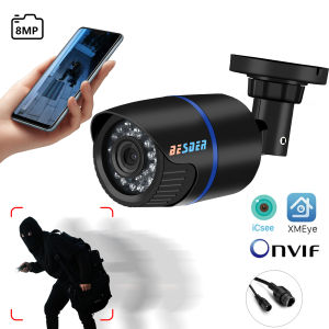 Camera An Ninh Ngoài Trời BESDER 4K 8MP H.265 Chống Nước IP CCTV Với Tầm Nhìn Ban Đêm Hồng Ngoại 2MP Xem Đa Góc Cắm Là Chạy Phát Hiện Chuyển Động