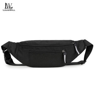 LouisWill กระเป๋ากีฬาสำหรับทุกเพศของกระเป๋าคาดเอวชายกระเป๋าลำลองกระเป๋าโทรศัพท์กันน้ำความจุสูงกระเป๋าแฟชั่นฟิตเนสสันทนาการกระเป๋าถนนกีฬาสำหรับนักศึกษา