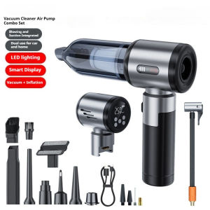 SUITU 2in1 Wireless Handheld Car Vacuum Cleaner &Tire Inflator Portable Multifunctional Air Pump For Car Bike Ball Household Use