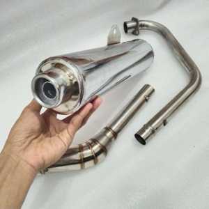Knalpot CKD Standar Racing dan Bobok untuk Satria FU150 Carbu FI Vixion New Old Sonic 150 Verza150 CB150R New CB150R Old MX King150 MX New Old 135 Full Set