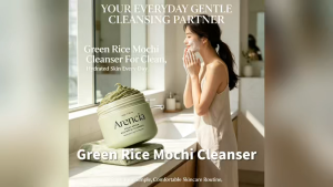 Arenecia Fresh Green Rice Mochi Cleanser Hydrating & Deep Cleansing Gentle Exfoliating 120g Gentle Daily Cleanser For All Skin Types In Stock