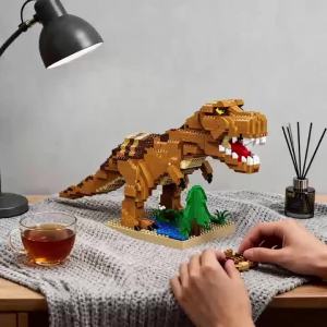 Bộ Khối Xây Dựng Siêu Nhỏ Khủng Long 3D - Stegosaurus T-Rex Giáo Dục Lắp Ráp Dễ Dàng Quà Tặng Lễ Hội Dành Cho Bé Trai Từ 14 Tuổi Trở Lên