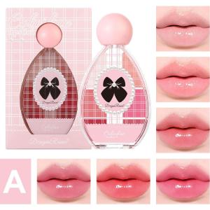 ลิปกลอสเนื้อเจลลี่คริสตัลกระจกหกสี ให้ความชุ่มชื้น เนื้อสัมผัสบางเบา สีสวยติดง่าย พาเลทลิปกลอสแต่งหน้า