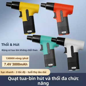 Quạt Thổi Khí Không Chổi Than 150W 7.4V 3000mAh 130000 Vòng/phút 3 Tốc Độ Không Dây Mini Kiểu Turbo Áp Suất Cao Dùng Cho Gia Đình Tự Làm