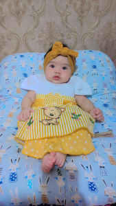 Dress Bayi Perempuan Rumbai Rok Rusa Deer untuk Anak 6-18 Bulan Free Celana Dalam Bayi Murah Terjangkau / Dress Baby Gaun Bayi Bahan Katun / Bisa COD Bayar di Tempat