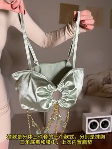 ชุดว่ายน้ําบิกินี่ เซ็กซี่ 3 ชิ้น สามชิ้น สไตล์ใหม่ เหมาะกับวันหยุดริมทะเล สําหรับผู้หญิง 2424