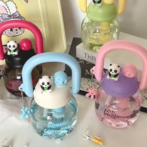 800ml Blackpink Drinking Bottles Big Capacity Plastic Tumbler Strawed Spill Proof Water Bottle Cup With Handle