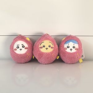 Japanese-style Kawaii Keychain Trinket Ussachi Small eight Sweet Potato Bear Short Plush Bag Pendant Keychain Holiday gift