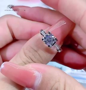 AURORAJEWCODCincin wanita untuk pasangan yang Dapat Diaturfree boxhigh qualityPasangan Anti LunturBerlianGaya BaruGaya KoreaHadiah PasanganCincin SederhanaAdjustablehigh qualitydesain asli8