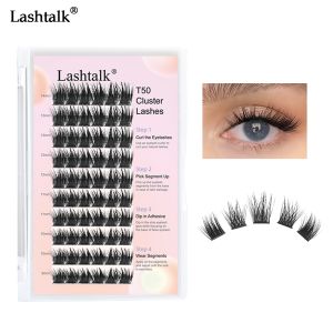 Lashtalk ขนตาปลอมสำหรับต่อช่อขนตา T50 10เส้น9-14มม. จาก Nagaraku Dovetail เพิ่มวอลลุ่มเบาเป็นธรรมชาติ Peralatan Rias วันฮาโลวีน