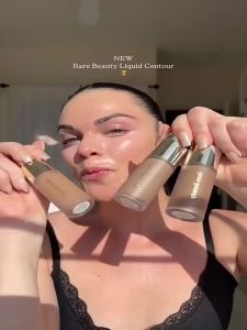 Rare Beauty | Rare Beauty Hot Happy Joy Lucky Liquid Blush 3D Face Contour Liquid Bronzer Smooth Highlight Mirror Lip Gloss Waterproof Makeup
