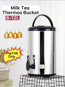 Water Jug/Milk Tea Bucket Termos Tuas Kran - Kapasitas 8 - 12 Liter