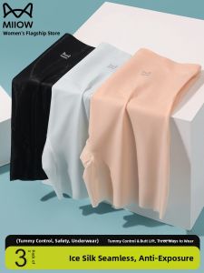 Miiow | Ice Silk Safety Pants Womens Summer Anti-Light Two-In-One Short Underwear Breathable Cool Feeling Seamless Tummy Control