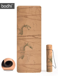 Bodhi Natural Rubber Yoga Mat Cork TPE Professional Beginner Thickened and Smell Free Non Slip Sports Fitness Mats