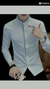 Áo sơ mi nam chất cotton mềm mát thiết kế đơn giản 2 màu đen trắng dễ phối đồ H19