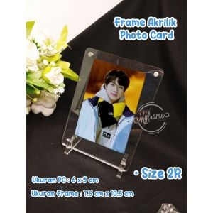 Photocard Frame Bingkai Foto Akrilik Magnet Transparan Free Stand 2R 3R 4R
