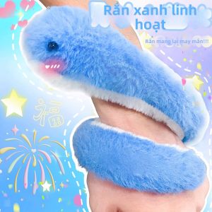 JINGZHIYU | Đồ Chơi Nhồi Bông Rắn Xanh và Trắng Đa Dạng Hình Dáng