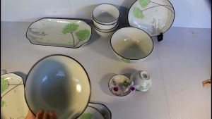 Bộ Bát Đĩa Bát Tràng [18 MÓN] - Bộ Bát Đĩa Cao Cấp [XUÂN XANH]