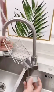 Giá đỡ inox gắn vòi rửa chén để đồ rửa chén ráo nước giá để đồ rửa chén Nhung House