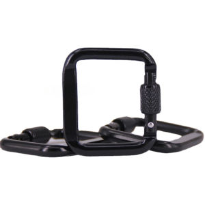1PC Durable Square Carabiner Outdoor Camping Hiking Keychain Snap Clip Hook Kettle Buckle Carabiner Outdoor Sports Accessories