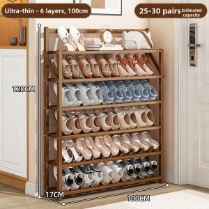 ZHUSHANXIA | Multi-layer Foldable Slim Shoe Rack Ultra-thin