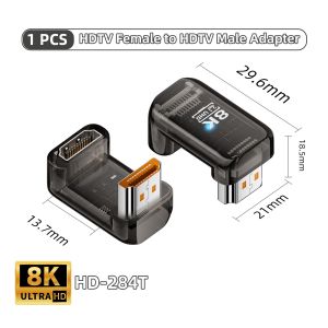 Bộ Chuyển Đổi HDMI 2.1 Tương Thích 90/270/360 Độ Đầu Nối Đực Sang Cái Bộ Mở Rộng 8K 60Hz Cho HDTV PS4 PS5 Laptop - 270 Độ