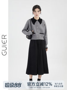 High Elasticity Corduroy Mini Skirt for Women Casual Black Slim A-Line Spring Autumn Single Item High Waist Midi Skirt