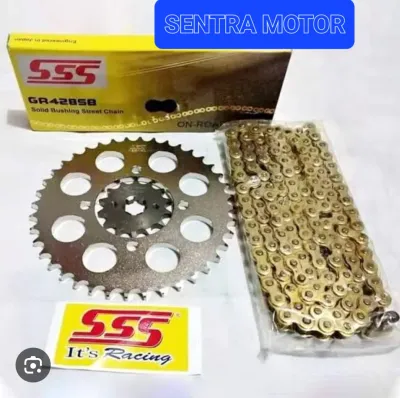 GEAR SET SSS CB 150 R-CBR 150 R-MEGA PRO-VERSA-CBR LOKAL-CBR FACELIFT K45 K46 ukuran 428 rante 428 sb