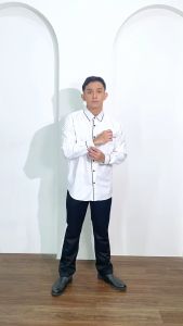 SumberRejekiJeans - MOERBA - KEMEJA Formal PUTIH POLOS PRIA Katun Lengan Panjang Tidak Melar Acara Party Kerja Kantor Kuliah