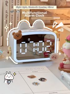 Smart Student Desk Bluetooth Speaker Night Light Alarm Clock