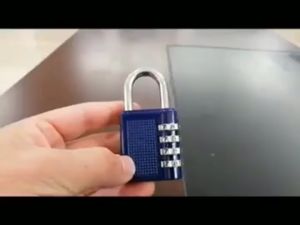 Khóa số vali du lịch XL033 với 4 mã số có thể thay đổi được làm bằng hợp kim chắc chắn