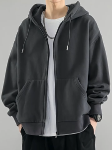 Plus Size Loose Hoodie Coat - XL to 8XL Mens Casual Outdoor Jogging Jacket