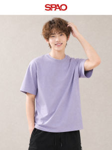 spao | Áo Thun Nam Cổ Tròn Tay Ngắn Cotton Mùa Hè