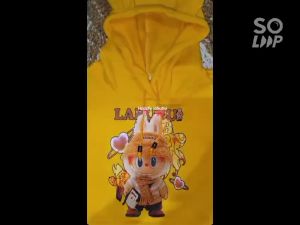 Jaket Hoodie Labubu Viral Sweater Anak Laki Laki Perempuan Kekinian 6bulan-5tahun