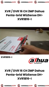 Dvr Dahua 16 Channel Pentabrid XVR1B16 Original HDCVI/AHD/TVI/CVBS/IPC