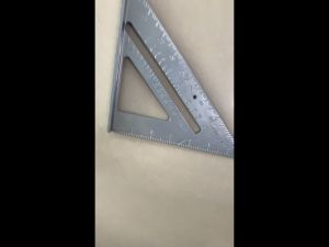 JIANTAI 7 Inch Square Triangle Ruler Aluminum Alloy Measuring Ruler Speed Square Roofing Triangle Angle Protractor Trammel Measuring Tools