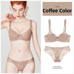 Miss Curiosity | Minimizing Anti-Sagging French Lace Bra Set