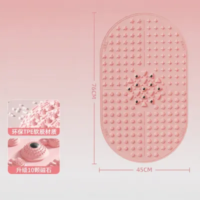 JINGDINI | Ultra Slow Running Acupressure Mat Silicone Magnetic Stone Chinese Medicine Foot Bottom Massage Pad Meridian Stimulation