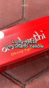 Dupa India Aromaterapi Long Recta - Cycle Om Shanti Yellow